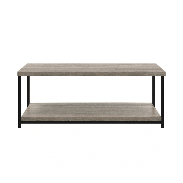 Stork Walnut Orta Sehpa Metal Ayaklı Siyah – Rustik Meşe 05